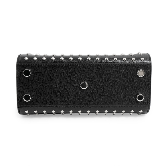 SAINT LAURENT PARIS Nano Studs 2WAY Shoulder Handbag Black - Picture 7 of 10